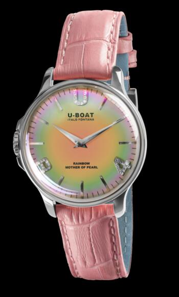 U-BOAT RAINBOW 38 PINK SS 8472 Replica Watch